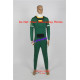 Power Rangers Turbo cosplay Carlos Green Turbo Ranger cosplay costume include boots covers