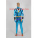 Power rangers Saizou ninja blue ranger Kaku ranger cosplay costume coating spandex make