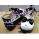 Black and white princess shoes version1 lolita shoes boots cosplay shoes