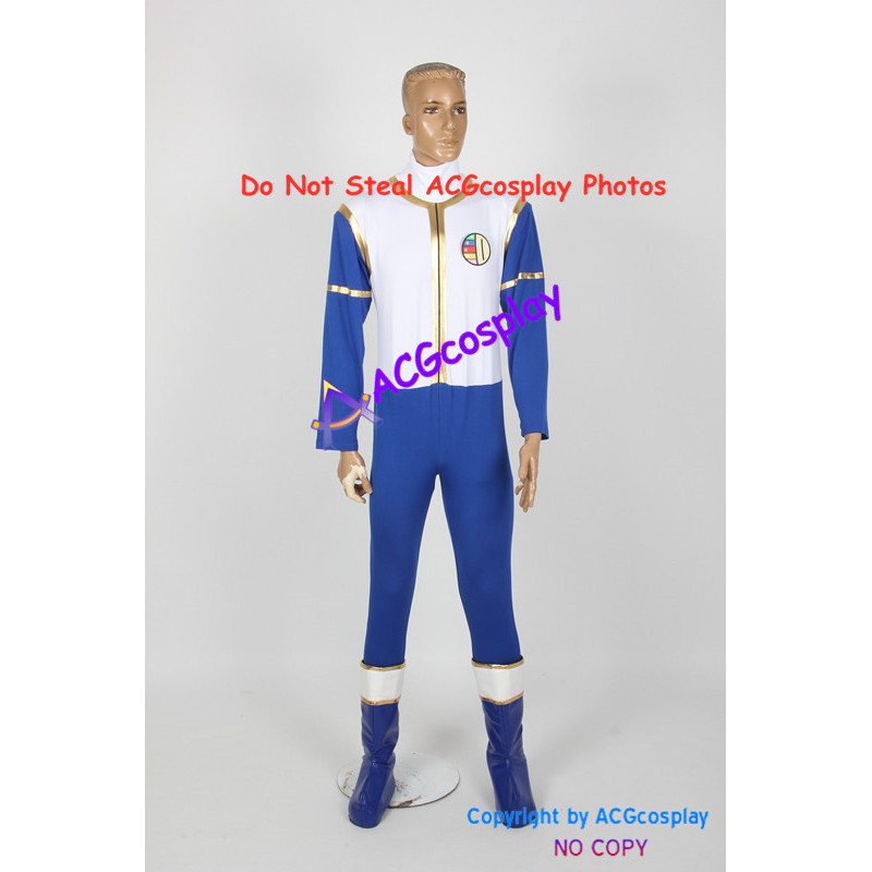 Mighty Morphin Power Rangers Blue Ranger Cosplay Costume - Without Boots