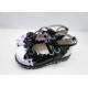 Black lacy clasp princess shoes version1 lolita shoes boots cosplay shoes