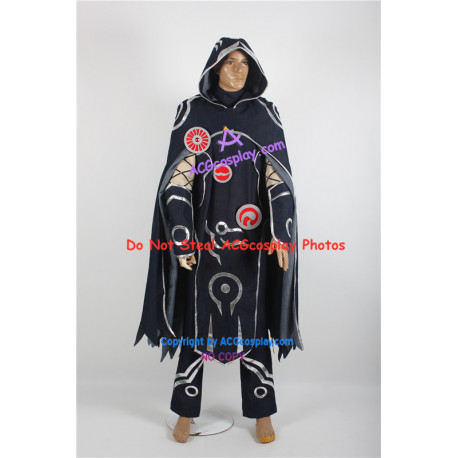 Magic the Gathering Jace Beleren cosplay costume denim fabric made include emblem props