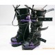 Black Martin boots lolita shoes boots cosplay shoes