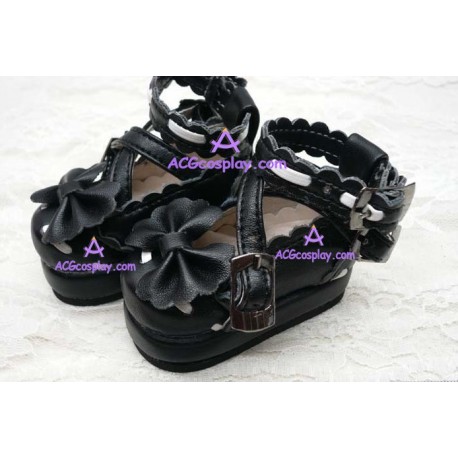 Black Martin of bud silk shoes lolita shoes boots cosplay shoes