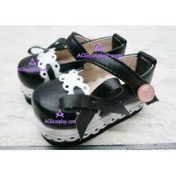 Black Martin of bud silk shoes version1 lolita shoes boots cosplay shoes