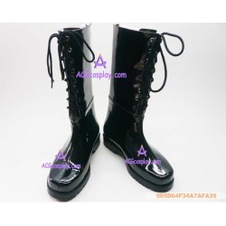 Black ministers Sherpa lolita shoes boots cosplay shoes