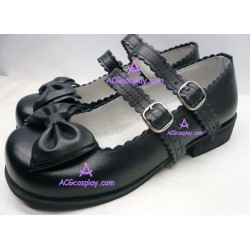 Blavk princess shoes lolita shoes boots cosplay shoes