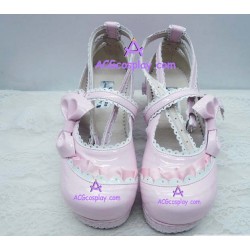 Bowknot princess dress shoes lolita shoes boots cosplay shoes