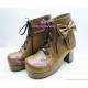 Bowknot princess dress shoes version1 lolita shoes boots cosplay shoes