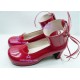 Festival red princess shoes lolita shoes boots cosplay shoes
