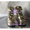 Golden princess shoes lolita shoes boots cosplay shoes