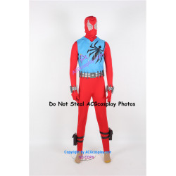 Marvel Comics Spider Man Scarlet Spider Cosplay Costume