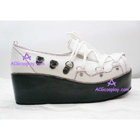 Japanese pop Punk chalaza LOLITA white princess leisure shoes lolita shoes boots