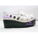 Japanese pop Punk chalaza LOLITA white princess leisure shoes lolita shoes boots