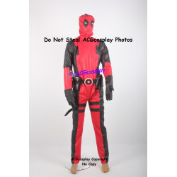 Marvel Comics Deadpool Cosplay Costume faux leather made super hero costume