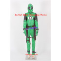 Marvel Comics Deadpool Cosplay Costume green lantern style faux leather made