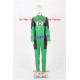 Marvel Comics Deadpool Cosplay Costume green lantern style faux leather made