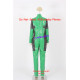 Marvel Comics Deadpool Cosplay Costume green lantern style faux leather made