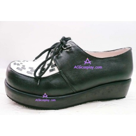 Japanese pop Punk LOLITA black department with princess leisure shoes lolita shoes boots