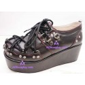 Japanese pop Punk LOLITA black department with princess leisure shoes version2 lolita shoes boots