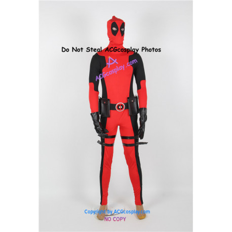 Marvel Comics Deadpool Cosplay Costume spandex version