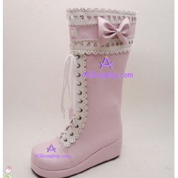 KERA VR Princess boots  white dress lolita shoes boots  cosplay shoes