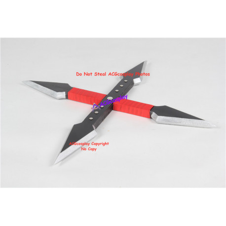 Final Fantasy VII 7 Yuffie Kisaragi hand swords prop pvc cosplay props