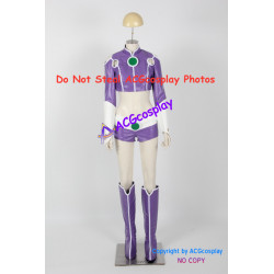 DC Comics Cosplay Starfire Cosplay Costume faux leather made