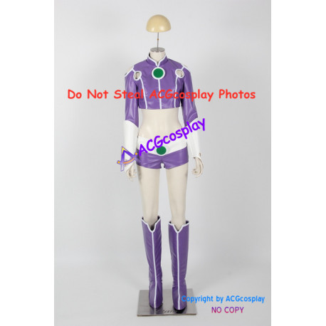 DC Comics Cosplay Starfire Cosplay Costume faux leather made