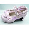 Lovely pink bowknot lolita princess shoes lolita shoes boots cosplay shoes