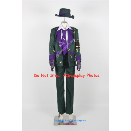 DC Comics Batman Arkham City Riddler Cosplay Costume