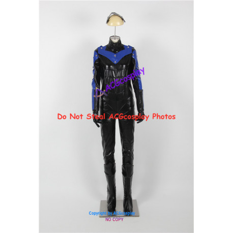 DC Comics Batman Arkham City Nightwing Cosplay Costume