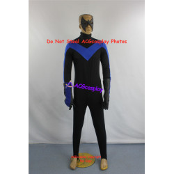 DC Comics Batman Arkham City Nightwing Cosplay Costume include eyemask