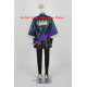 Descendants Evie Cosplay Costume navy blue version