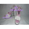 Round head thick soles clasp bowknot white wavy lines lolita shoes boots cosplay shoes