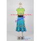 Frozen Anna Cosplay Costume Frozen Fever Dress princess cosplay
