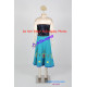 Frozen Anna Cosplay Costume Frozen Fever Dress princess cosplay