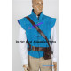 Disney Tangled Flynn Rider Cosplay Costume royal blue suede fabric version
