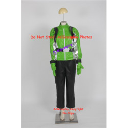 Tokumei Sentai Go Buster Iwaskai Ryuuji Blue Buster Cosplay Costume  green version