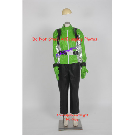 Tokumei Sentai Go Buster Iwaskai Ryuuji Blue Buster Cosplay Costume  green version