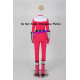 Pink time force power ranger cosplay boots shoes and cuffs and gloves