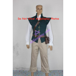 Disney Tangled Flynn Rider Cosplay Costume disney dark green VEST ONLY cosplay