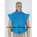 Tangled Flynn Rider Cosplay Costume ONLY vest blue suede fabric version