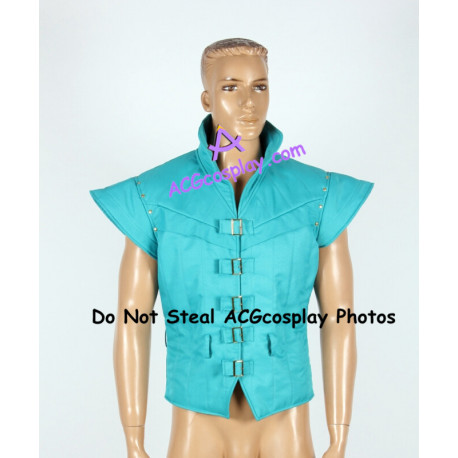 Disney Tangled Flynn Rider Cosplay Costume green-blue VEST ONLY