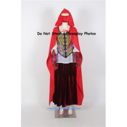 Once Upon a Time Ruby's Red Riding Hood Damask cosplay costume