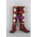 Power Rangers Red Ninjetti Ranger ninja Cosplay Shoes boots dark red version