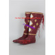 Power Rangers Red Ninjetti Ranger ninja Cosplay Shoes boots dark red version