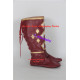 Power Rangers Red Ninjetti Ranger ninja Cosplay Shoes boots dark red version