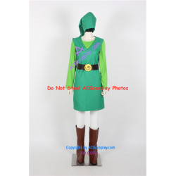 Legend of Zelda Toon Link Cosplay Costume green version cosplay