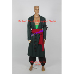 Male L One Piece Zoro Cosplay Costume pre-made new